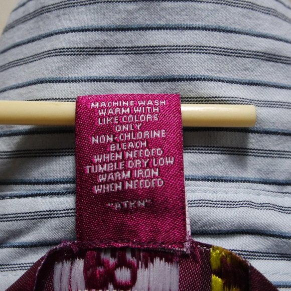 SO..SO REAL SO RIGHT  Blue Striped V-Neck Button Close - Picture 16 of 16